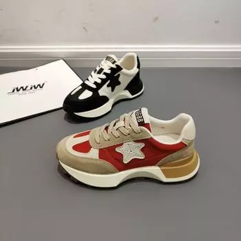 Черные дизайнерские женские кроссовки на толстой подошве, повседневные спортивные туфли на платформе со шнуровкой и мелкой подошвой Zapatos De Mujer 35