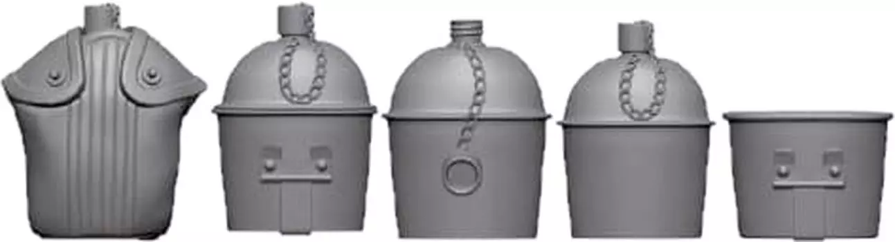 Black Dog American Canteen 8 pieces 3D printer kit HAU3D16009 1/16