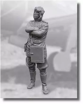 black dog Black Dog Soviet Fighter Pilot Figure Resin Kit HAUF32155 1/32 No.4