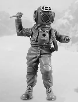 Black dog diver resin kit HAUF35262 1/35 (person)