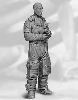 Black Dog German Fighter Pilot Dog Resin Kit HAUF32169 1/32 WW. & (Person)