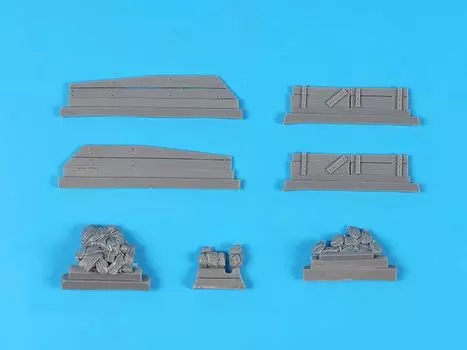 Black Dog M4A2 Sherman Accessory Set Resin Military Parts HAUT72164 1/72 (Zvezda) (Tank)