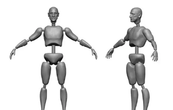 black dog male body resin 3D printer parts HAU3D35021 1/35 (2 bodies) (military)