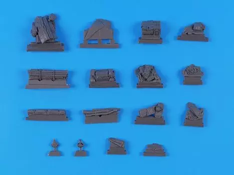 Black Dog Russian Heavy Tank Accessory Set Resin Military Parts HAUT35272 1/35 KV-2 (for Tamiya) (Tank)