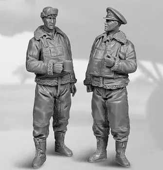 Black Dog US Army Air Force Bomber Crew Set Resin Kit HAUF32168 1/32 (HAUF32166 & HAUF32167) (person)