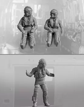 Black Dog Westland Sea King Pilot смоляной набор HAUF48001 1/48 (человек)