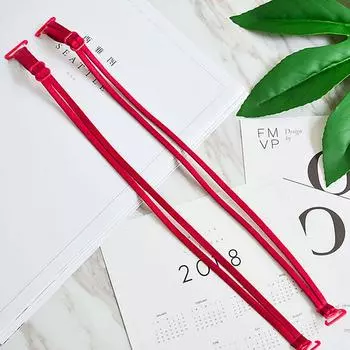 Black Elastic Solid Double belt Adjustable Bra Belt Bra Straps Shoulder Straps Pectoral Girdle чёрный