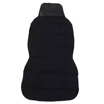 Black Foldable Pets Front Seat Dog Cover with Buckle Waterproof Single Layer Folding Dog Car Seat for Camping