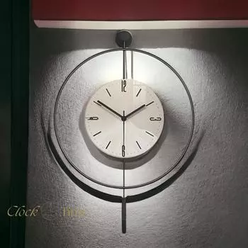 Black Fred Led Crystal - Современные декоративные стеклянные металлические настенные часы 60x80см