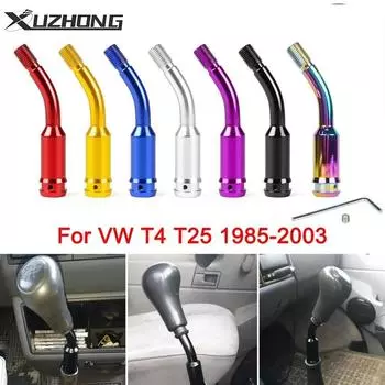 Черный рычаг переключения передач, 5-дюймовый изогнутый удлинитель ручки переключения передач, алюминиевый для VW T4 T25 1985-2003 SK-1017 фиолетовый