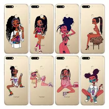Черный Girl Art силиконовый чехол для Honor 10X 9X 8X MAX 20 10 9 8 8A 8C 8S Prime 7A Pro Lite мягкий чехол для телефона Honor 9X