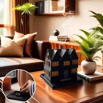 Black House курильница из смолы Witch House благовония конус держатель палочки Хэллоуин вечеринка