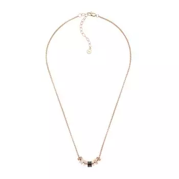 Black lacquer component necklace [Emporio Armani]