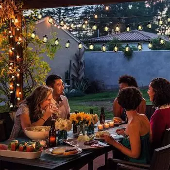 Black Lantern LED String Lights Mini Kerosene Lamp for Indoor Outdoor Patio Garden Holiday Home Ramadan Wedding Party 481 USB&1.5M 10LED