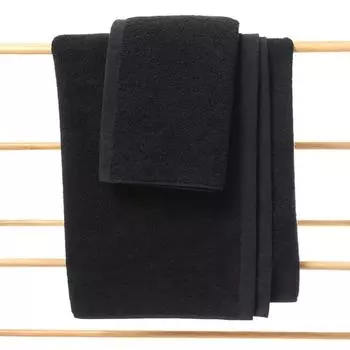 Black Large Bath Towel Cotton Super Absorbent Large Towel Face/Bath Towel Thick Soft Bathroom Towels Comfortable Beach Towels чёрный