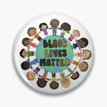 Black Lives Matter детская настраиваемая мягкая пуговица, булавка для декора одежды, брошь, значок, ювелирное изделие, модная булавка с отворотом, мультяшный креатив
