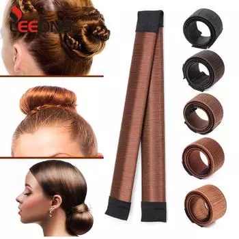 Black Magic Bun Makers Профессиональная машина для изготовления булочек для волос - Donut Hair - Идеальная машина для изготовления булочек для волос - Создатель балетных булочек - Легкий инструмент для создания булочек - Инструмент для детских булочек