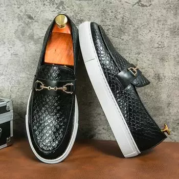 Черные мужские туфли из вулканизированной кожи, коричневые кроссовки из искусственной кожи, мужские туфли, размер 38-46 38 коричневый