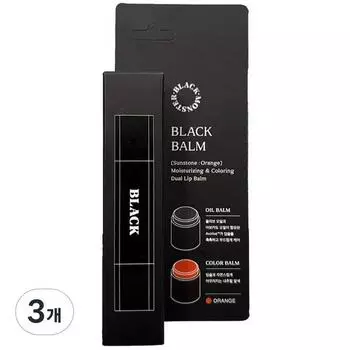 Black Monster Black Balm, 3 шт, солнечный камень, лучшая мужская косметика Кореи