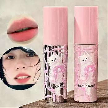 Black Nana Cat Mist Lip Glaze Мягкая бархатистая текстура блеска для губ, не высыхает, матовый финиш, несколько вариантов цвета Блеск для губ