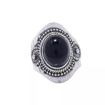 Black Onyx - Brazil Gemstone 925 Sterling Silver Ring V8548, Black Ring, Oval Ring, Valentin s Day Gift, Gift For Her, Birthday Gift, Handmade Jewelry