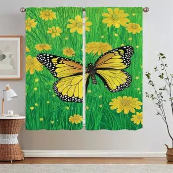 Black Out Curtains Salon 2 Cheap Pieces Tristan Kusama Sheer Curtains for Doors Living Room Curtain Tiebacks Curls Blind Blinds W50xH70cmx2pcs-CL