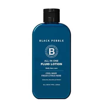 Black Pebble Men s Skin Lotion All-in-One Fluid Lotion Cool Wave 200ml, 1 piece