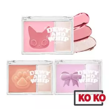 [BLACK ROUGE] Dewy Whip Cheek And Beam 11,5 г 3 вида DW01 Strawberry