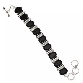 Black Spinal Gemstone Handmade Ethnic Jewelry Bracelets 7-8