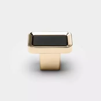 Black Square Single Hole Handle Square Single Hole Cabinet Handle Modern Door Handle Drawers Style B