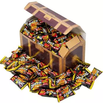 Black Thunder Black Raijin Mini Bar 900g Treasure Box Шоколадный ассорти Подарочный подарок
