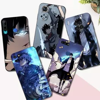 Черный чехол из ТПУ для Honor 8a Prime 8s 9 10X Lite 9A 9C 9X Premium Pro 9S Чехол-чехол solo leveling Sung-Jin-Woo honor 8A Prime