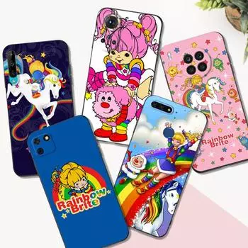 Black Tpu Case For Huawei Honor X8 50 Lite Pro 10 lite Nova 5t 8 9 Pro 4G 5G 8i Cover RAINBOW BRITE Honor 50