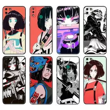 Black tpu Case For Huawei Y9S Y6S Y8S Y5P Y7P Y8P Case For Huawei Y5 lite Prime 2018 Y6 2019 Cover Fashion Vinne Art Girl huawei Y5 lite 2018