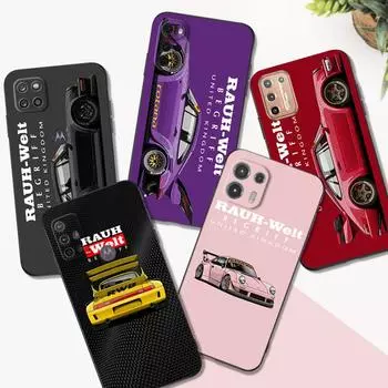 Black Tpu Case For Motorola Moto G52 G42 G60 4G G60S G71 G9 Play Plus Power One 5G Ace jdm RWB 911 964 933 sports car Moto G9 Plus