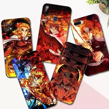 Black Tpu Case For OPPO Reno 6 5 3 4 4Z 4F SE 5F 5Z PRO PLUS lite 6 6z 4G 5G Rengoku Kyoujurou Reno5Pro plus 5G