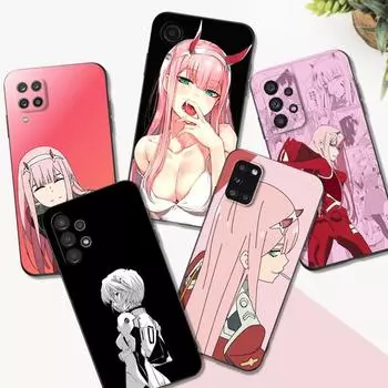 Black Tpu Case For Samsung Galaxy F23 M12 M22 M23 M32 4G M52 5G M30S M21 Zero Two Darling in the FranXX Anime Samsung M30S