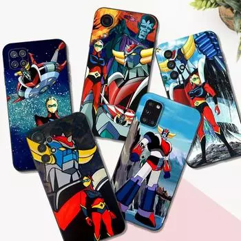 Black tpu Case For Samsung galaxy S22 S20 S21 FE PLUS ultra+S10 E lite back cover UFO Robot Grendizer SamsungS22 Ultra
