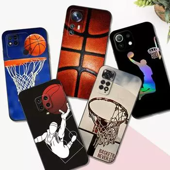 Black Tpu Case For Xiaomi mi 11i 5G Redmi Note 11 11S 11T Pro PLUS 4G 5G Cover basketball Redmi Note 11T 5G