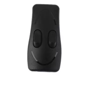 Black Two-way In Line Lamp Table Button Switches Power Switch Double Control Switch Dual Adaptor