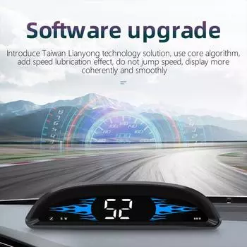 Черный универсальный автомобильный дисплей HUD высокой четкости - минималистичный, удобный в использовании, аксессуары для автомобильной электроники, простой в установке