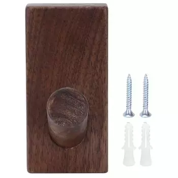 Black Walnut Clothes Hook Wall Hanging Hook Door Coat Hook for Home Bedroom Use
