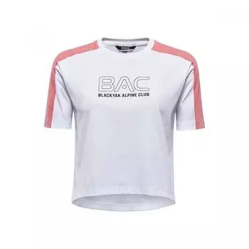 Черный Як Черный Як Женская S Bac Синий И Белый Футболка S2 r1byTSm1531 Wh 1BYTSM1531-WH/90