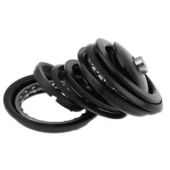 Black Zinc Zinc Alloy Road Bike 44mm Head-Tube 1 1/8 Bike Threadless Headset Bike External Headset