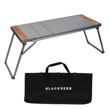 BLACKDEER складной IGT алюминиевый компактный легкий раздвижной с обеих сторон с сумкой для хранения на открытом воздухе подходит для единиц черный стол, стол,