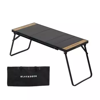 BLACKDEER складной IGT алюминиевый компактный легкий раздвижной с обеих сторон с 4 модульными панелями и местом для хранения подходит для стола, сумки, чёрный