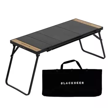 BLACKDEER складной IGT алюминиевый компактный легкий раздвижной с обеих сторон с сумкой для хранения на открытом воздухе подходит для единиц черный стол, стол,