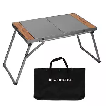 BLACKDEER складной IGT алюминиевый компактный легкий раздвижной с обеих сторон с сумкой для хранения на открытом воздухе подходит для единиц черный стол, стол,