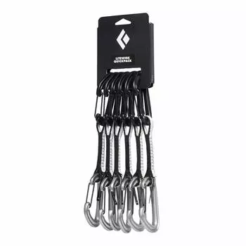 BLACKDIAMOND Light Wire Quick Draw 12 см Набор из 6 штук BD10309 [Товар] чёрный