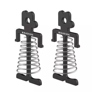 Blackdog Black Dog Outdoor Floor Spring Nails Tent Fixed Floor Nails Windproof Nails Алюминиевый сплав Campground Nails Pack of 1